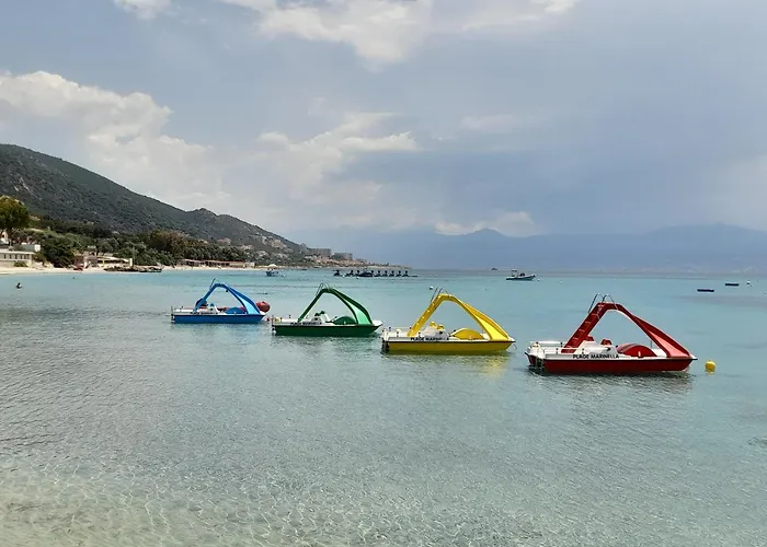 Marinella, Vue Panoramique, Superbe T2 A 150 M Ajaccio (Corsica)